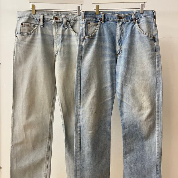 빈티지 일본제 랭글러 데님 팬츠