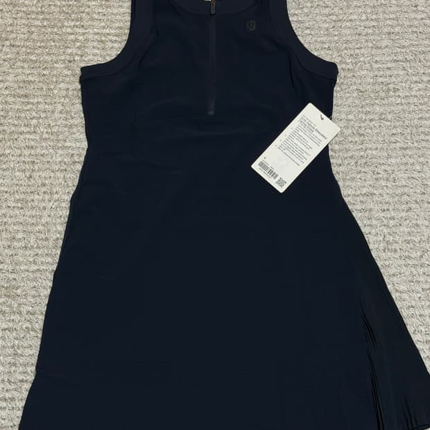 (택o 미착) 룰루레몬 Grid-Texture 테니스 드레스 블랙 6 1