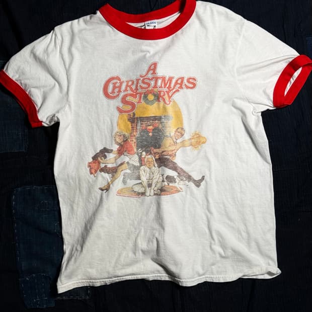 10‘s Gildan Heavy cotton 크리스마스 스토리 링거티 M