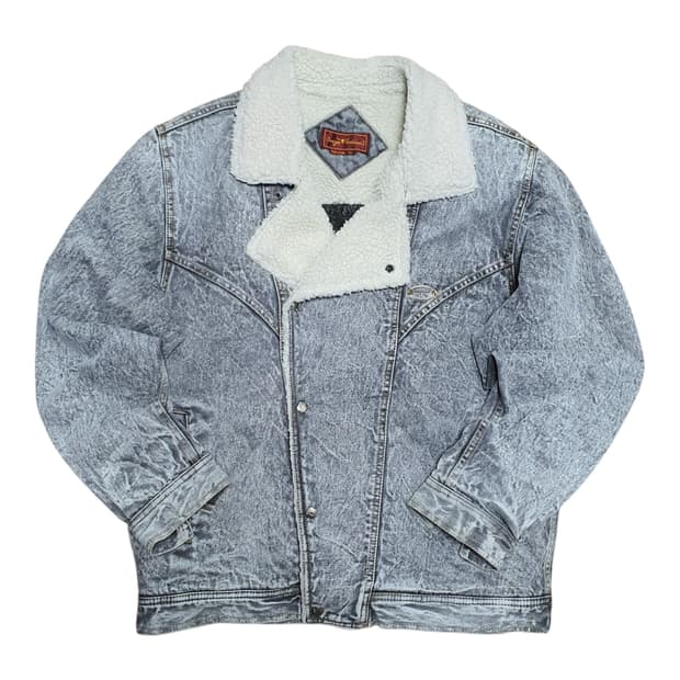 ✨ (바배) 써지오 바렌테 80s 데님 무스탕 자켓