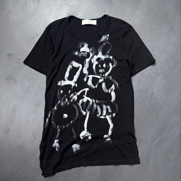 Marc Le Bihan Asymmetric Art Graphic Tee