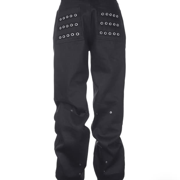 비엑세스 아일렛 버튼 바지 사이즈2