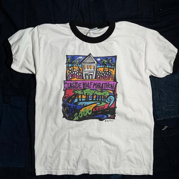 00‘s Gildan Ultra Cotton 씨사이드 하프마라톤 링거티 