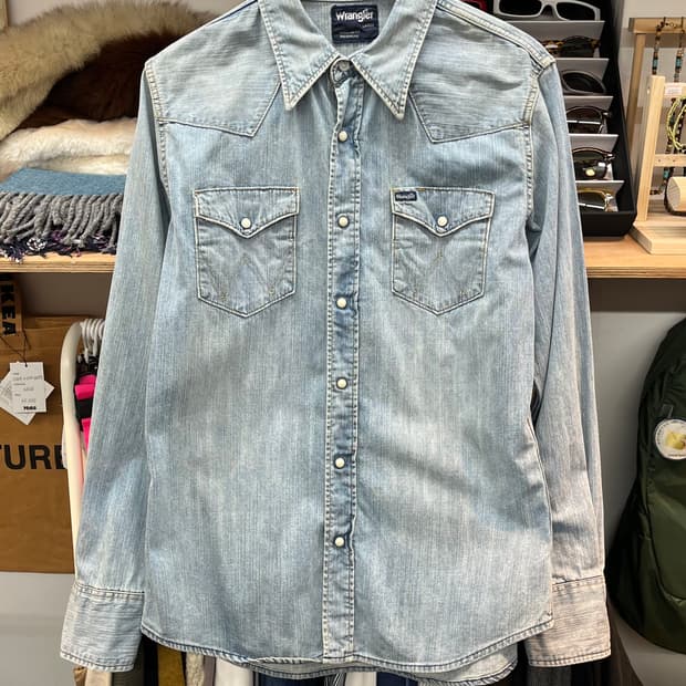 [95] 랭글러 데님 웨스턴 셔츠 L 