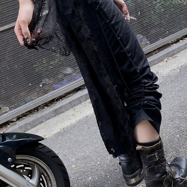 front cut lace slip