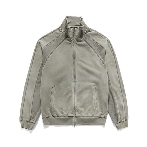 언어펙티드 다이드 스탠드 카라 집업 스웨트