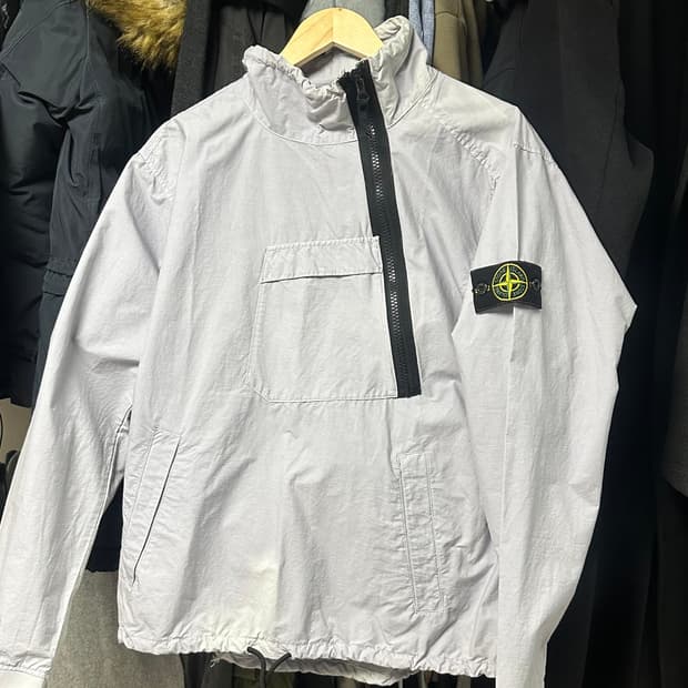 스톤아일랜드 아노락 바람막이 라이트그레이 M 정품