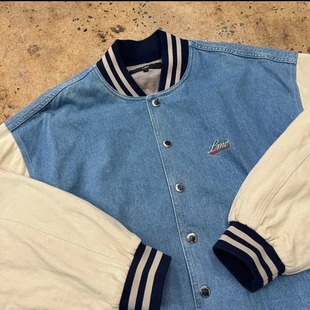 엘엠씨 데님 바시티 자켓 L