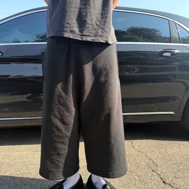 Garms LA 플레인 제인 스웻쇼츠 크롬하츠 스타일 배기팬츠