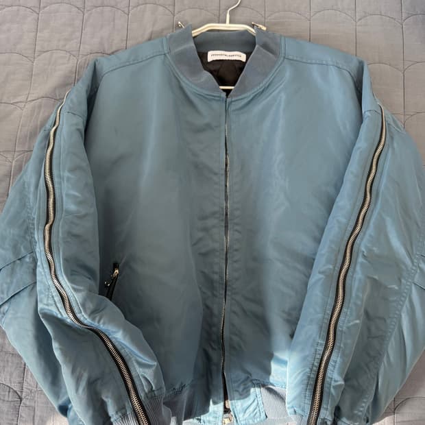 [3]fffpostalservice blue zip ma-1 봄버 자켓