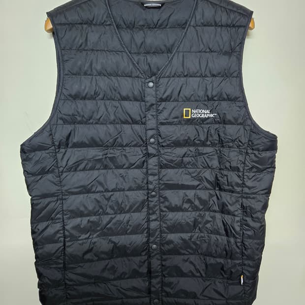 내셔널지오그래픽 구스 경량 패딩 조끼 XL
