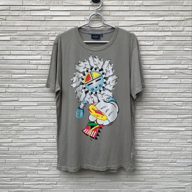 폴 스미스 프린팅 반팔 티셔츠 (neutral grey)