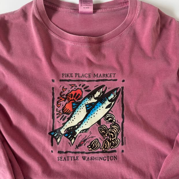 00s pike place market 빈티지 피싱 롱슬리브