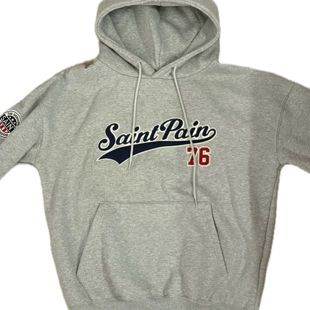 세인트페인 후드티 그레이
