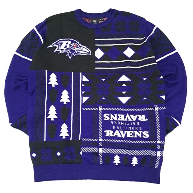 CL113 L NFL Team Apparel 볼티모어 레이븐스 패치워크