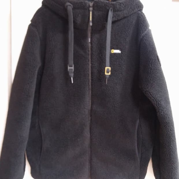 내셔널 지오그래픽 뽀글 후드 자켓 