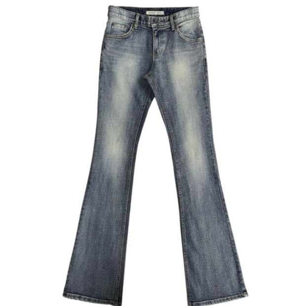 보헤미안서울 부츠컷 데님팬츠 블루