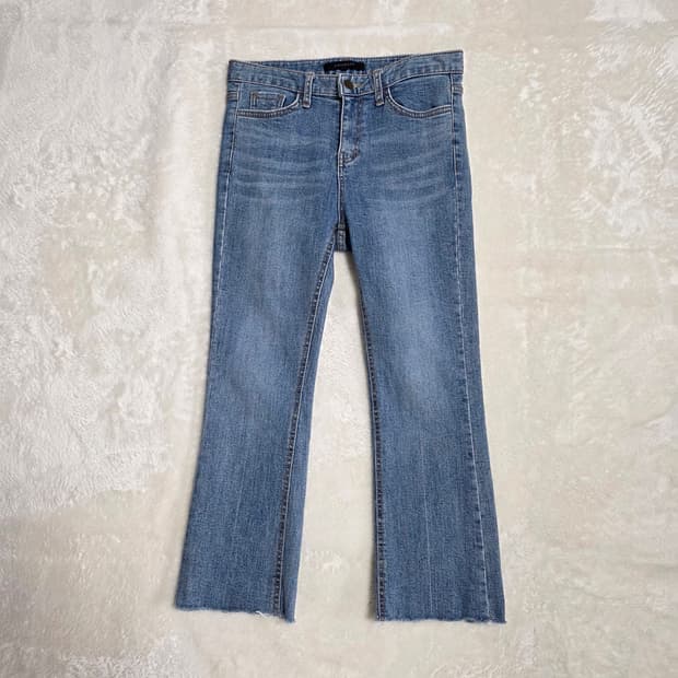 (67)여성 코인코즈 커팅진 데님 팬츠 