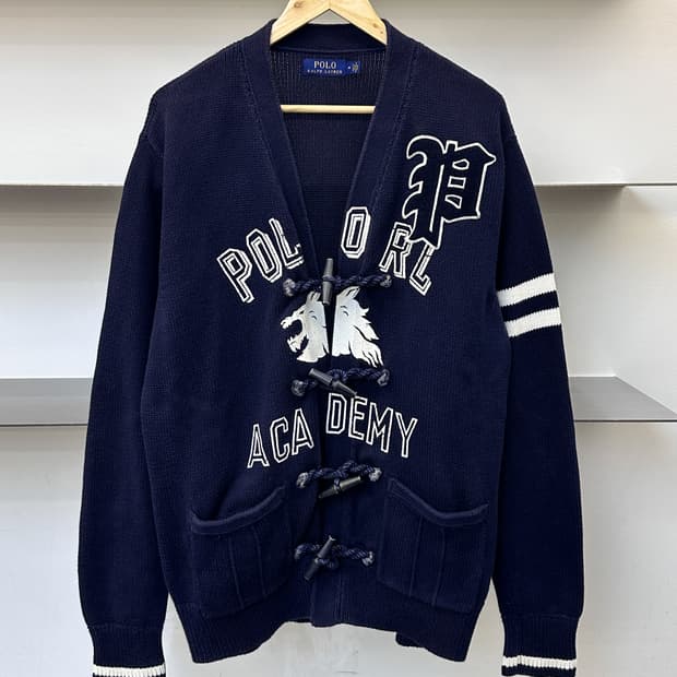 폴로랄프로렌 아카데미 레터맨 가디건
