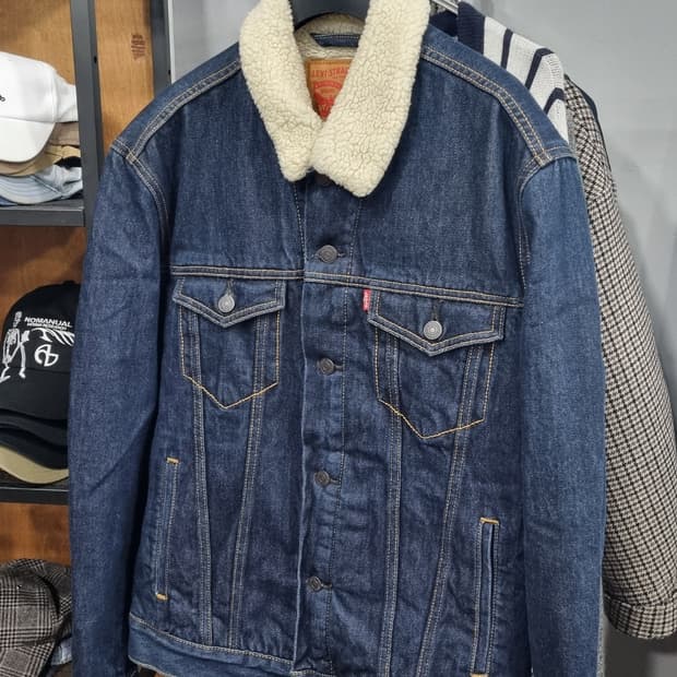 리바이스(Levi's) 양털 쉐르파 데님청자켓 남성용 100사이즈