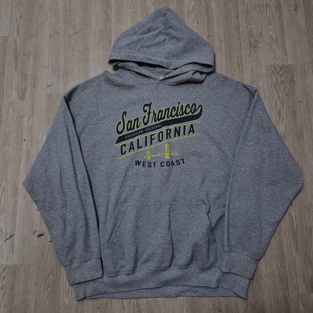 길단 샌프란시스코 캘리포니아 빅로고 후드티 XL(105)