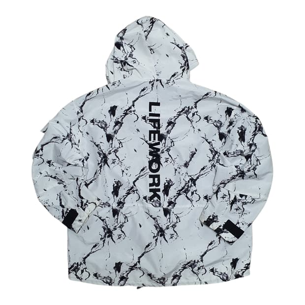 ✨ (바배) 라이프워크 빅로고 사선지퍼 바람막이 자켓 