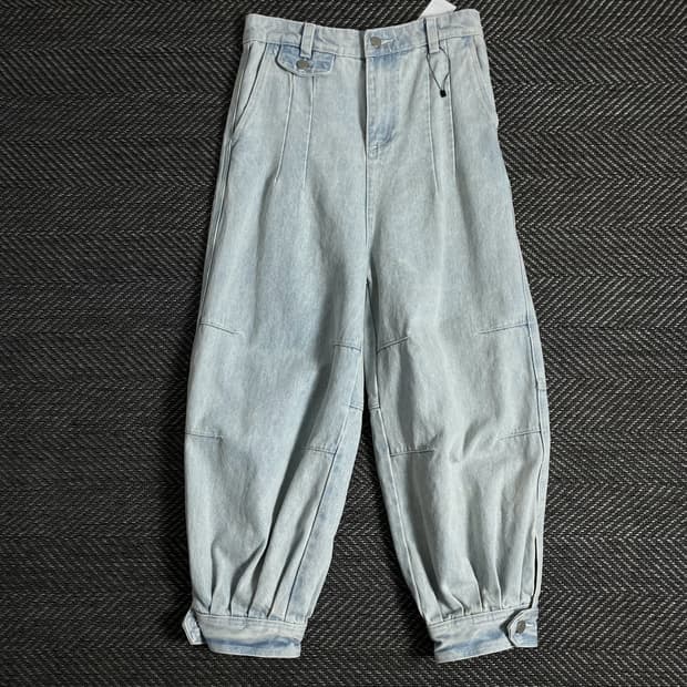 빈티지 디테일 퍼티그 데님 팬츠o 3262