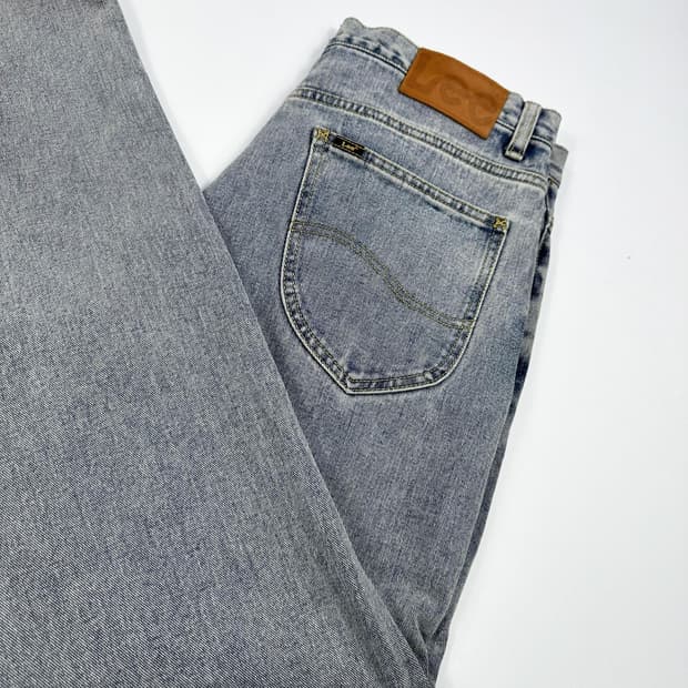 Lee (리) 아이스 워싱 와이드 데님팬츠 (34인치)