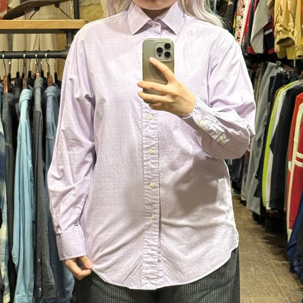[HI] 폴로 랄프로렌 긴팔 셔츠 체크 라벤더 