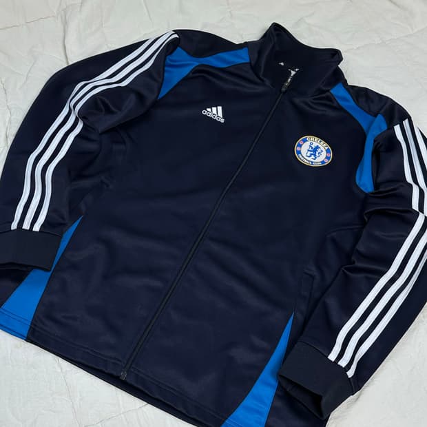 아디다스 첼시 져지 트랙탑 네이비 라지