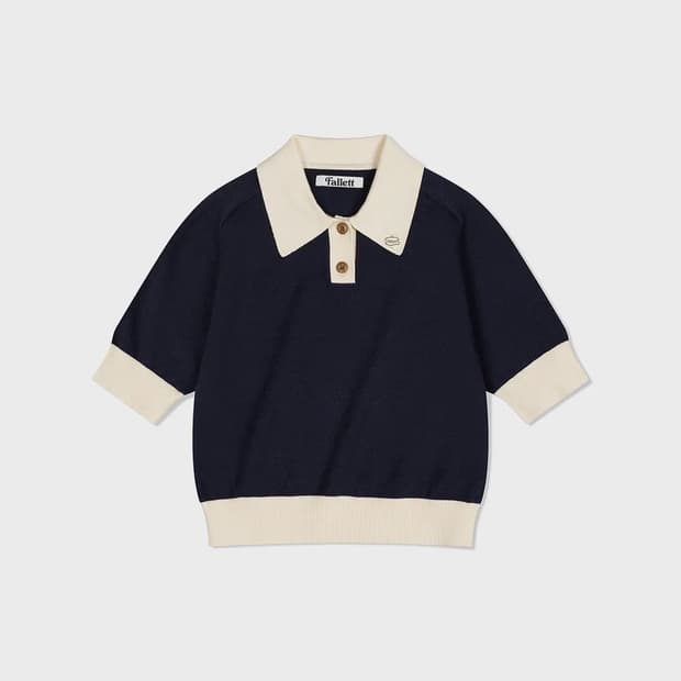 새상품) 팔렛 COLOR-BLOCK KNIT TOP