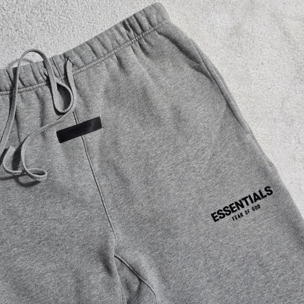 에센셜 피어오브갓 Essentials 스웨트 팬츠 그레이 S