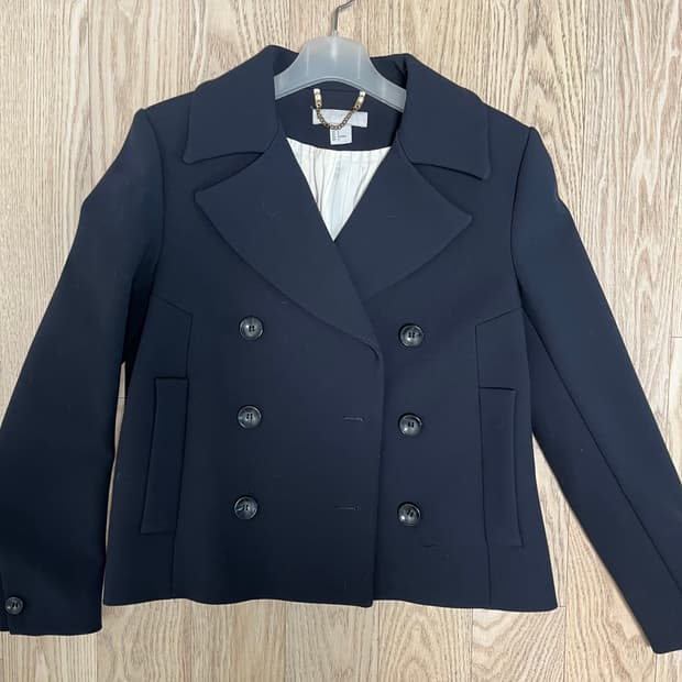 H&M 네이비 더블버튼 자켓