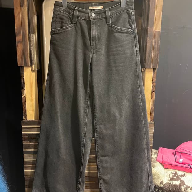 리바이스 흑청 데님팬츠