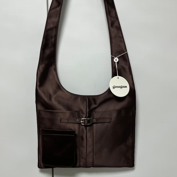 기마구아스 Blanca Bag/블랑카 백_새틴 브라운
