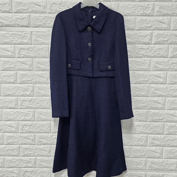 택포) S 20s 잇미샤 네이비 트위드  원피스