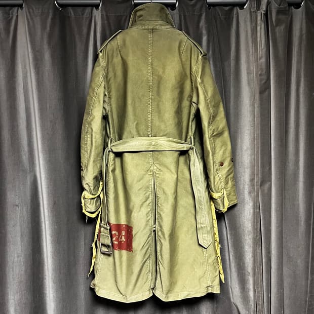424x알파x슬램잼 밀리터리 트렌치 코트