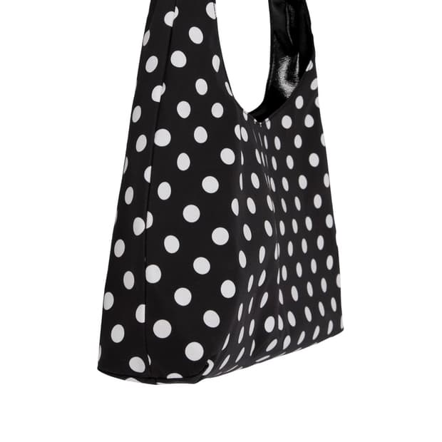 카나리 - Two way bag -dot&glossy black