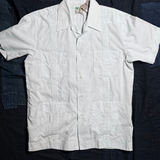 70-80's Guayabera 구아야베라 셔츠 M