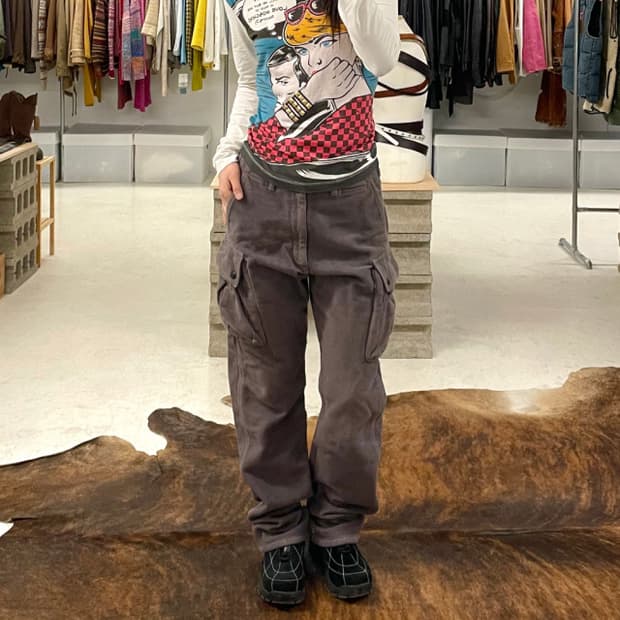 POST OVERALLS fleece cargo pants 후리스 팬츠