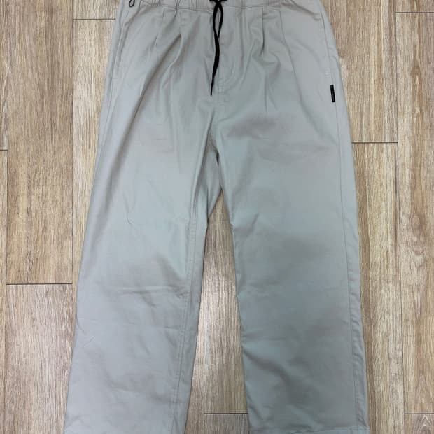 Elastic Easy Cotton Pants Beige