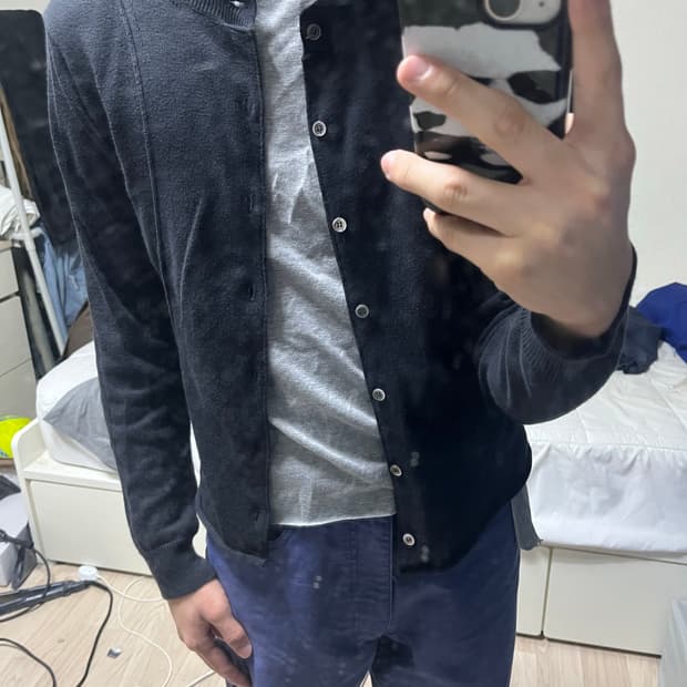 꼼데가르송 트리콧 가디건