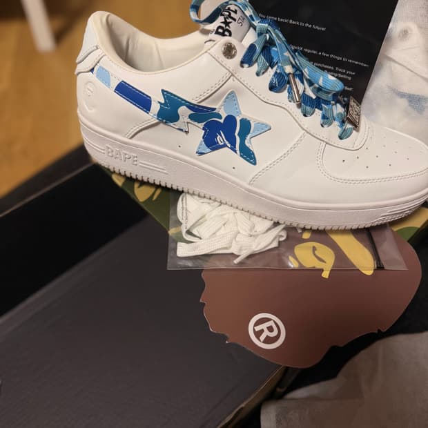 베이프 스타 블루 카모 275 스니커즈