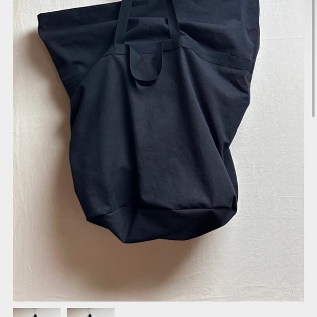 투빌더스하우스 스탠다드코튼 플라워 토트백 블랙