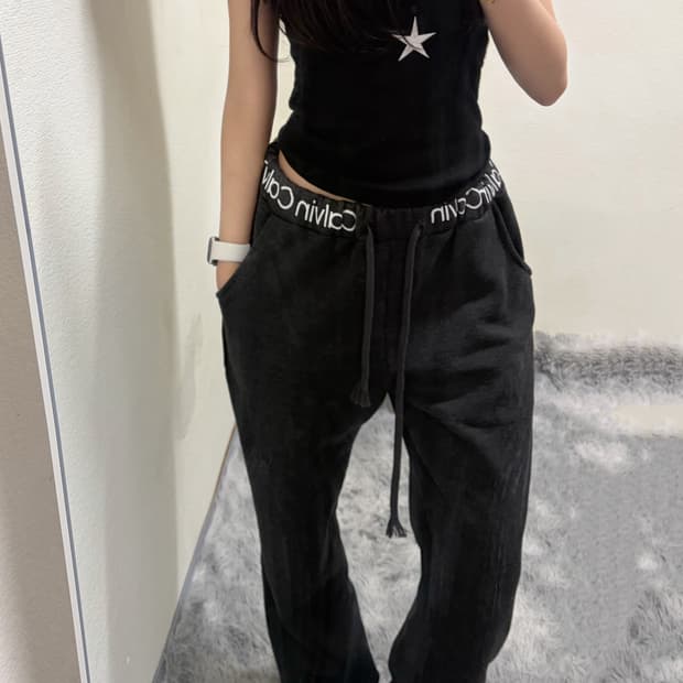 캘빈클라인 밴딩 포인트 롱팬츠(L)