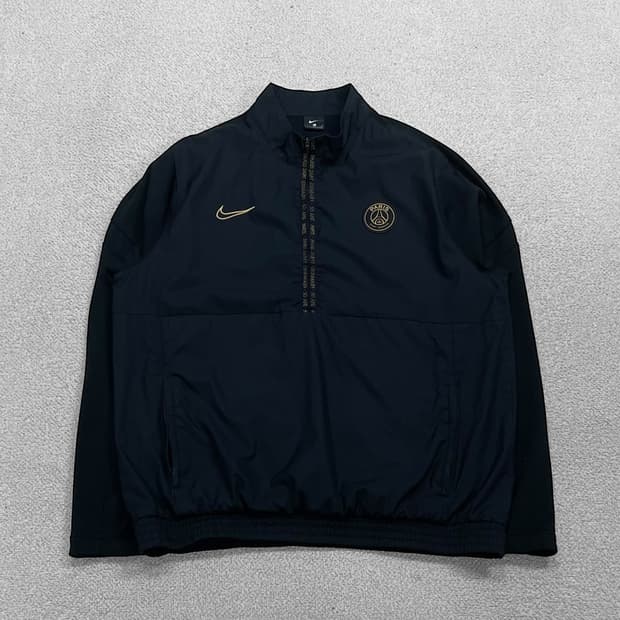 나이키 파리생제르망 토탈90 트랙 하프집업 자켓 블랙