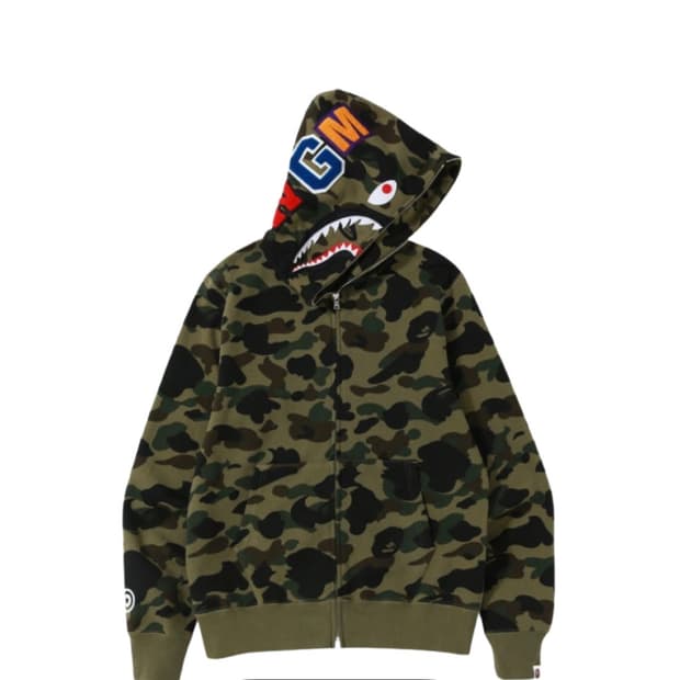 베이프 후드집업 카모m