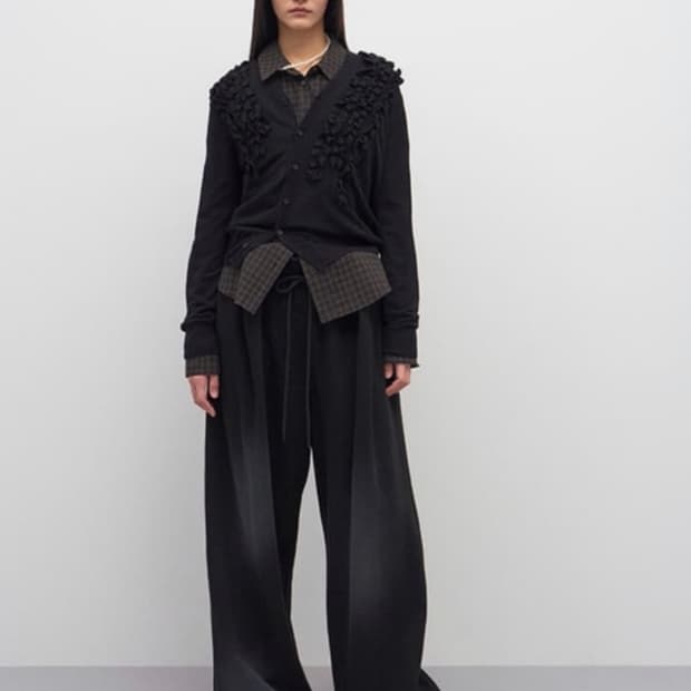 Lcdc 프릴 가디건 ASYMMETRIC FRILL CARDIGAN