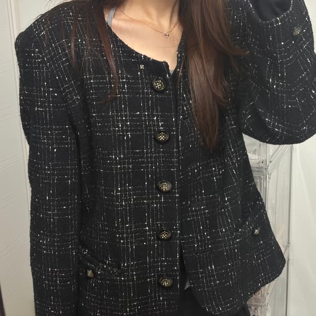 일본빈티지 트위드 자켓