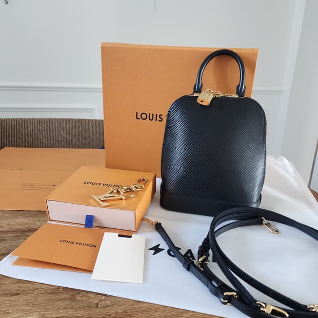 (정품)루이비통 알마 BB 에삐 블랙 백팩